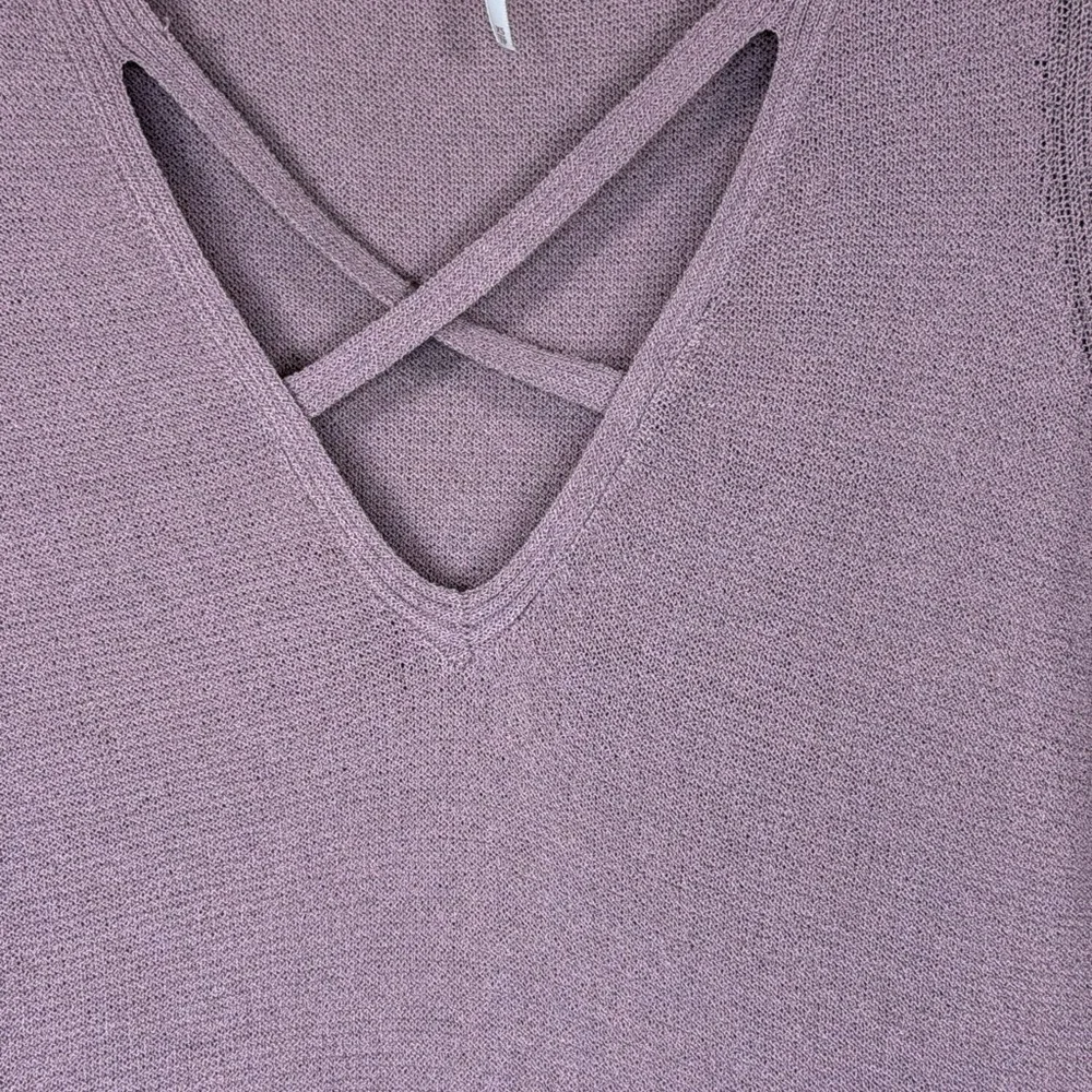 Free People Lavender‎ Long Sleeve Vneck Sweater Top